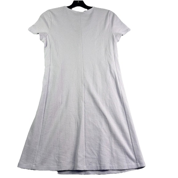 Madewell Texture & Thread Wrap Dress Women's S Lavender Textured Knit - Picture 3 of 10